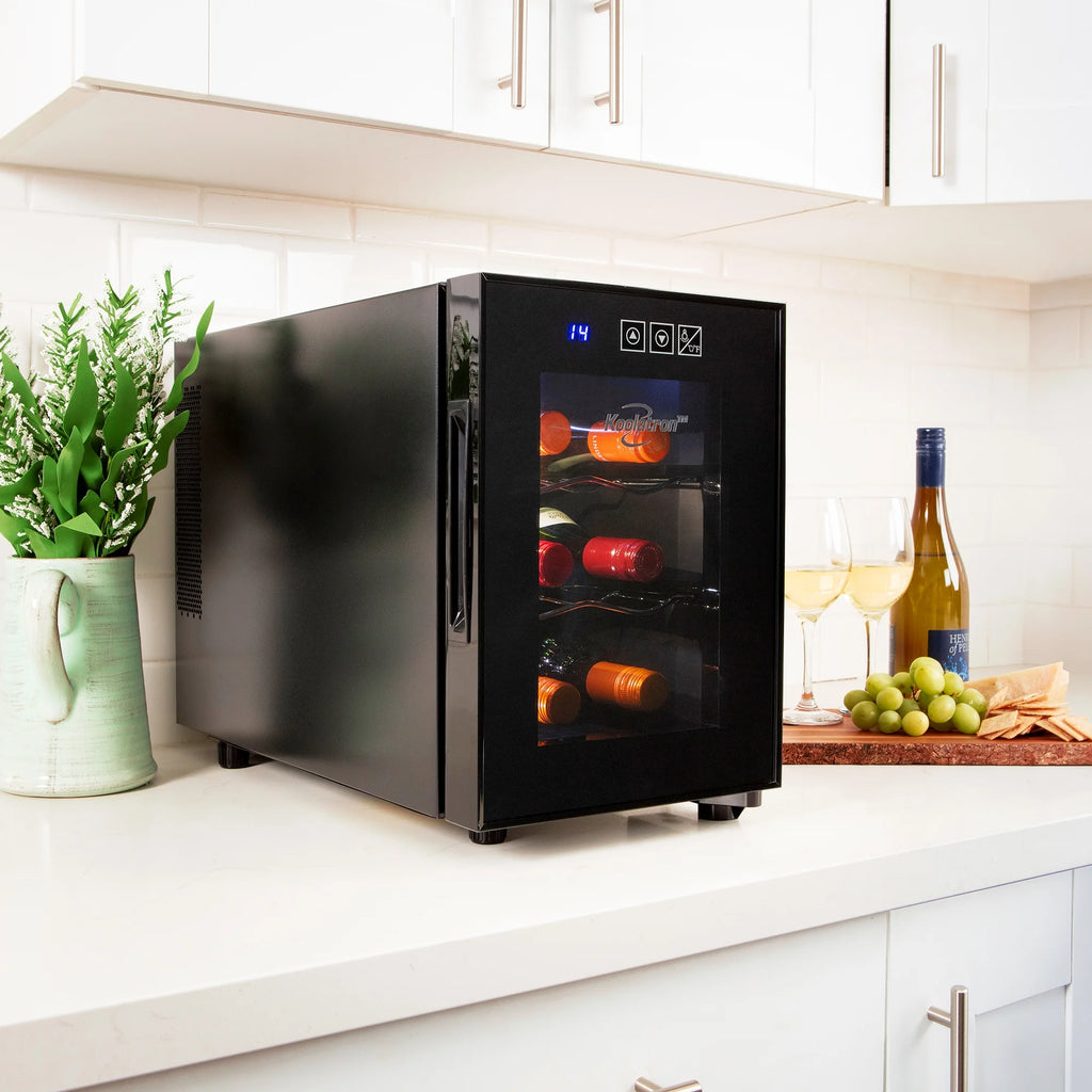 6-Bottle Wine Cooler with Wine Rack and Temp. Control A295393
