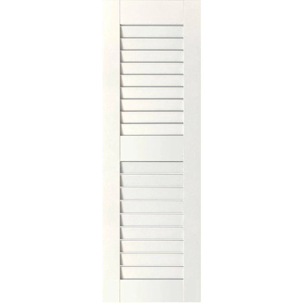Primed Louvered Shutters Pair I124127
