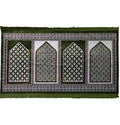 Green Geometric 4 Person Prayer Rug A95662