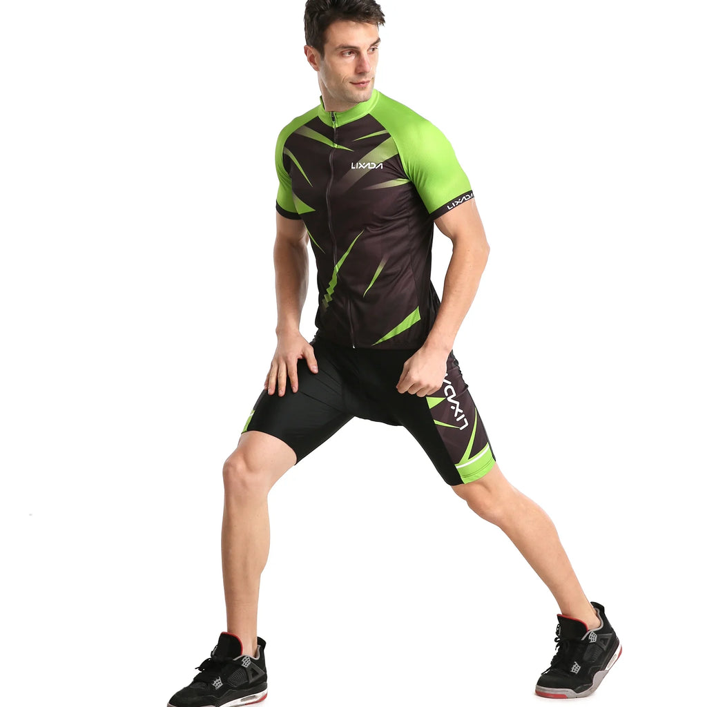 Breathable Padded Cycling Shirt Set X5374