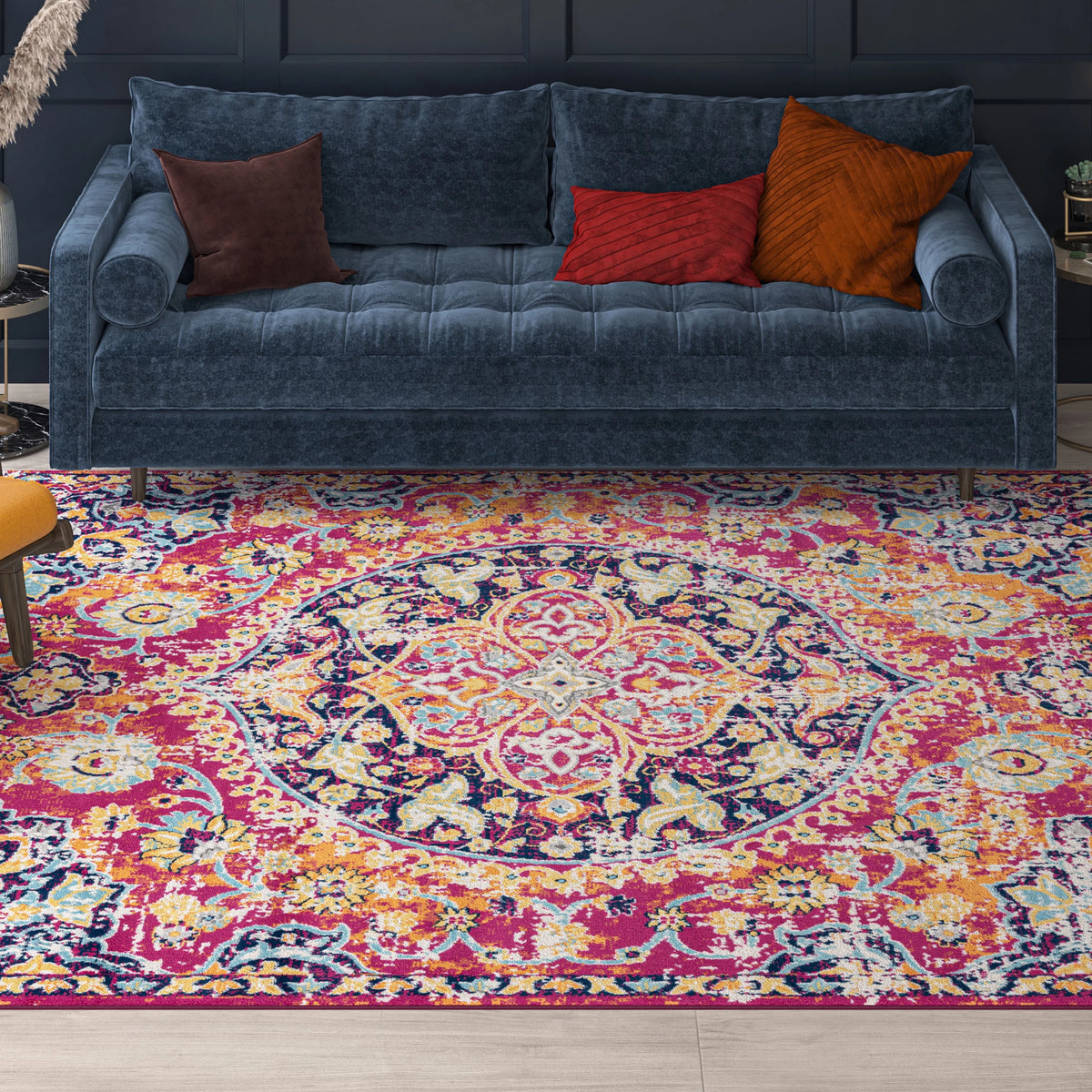 5x8 Medallion Area Rug N611136