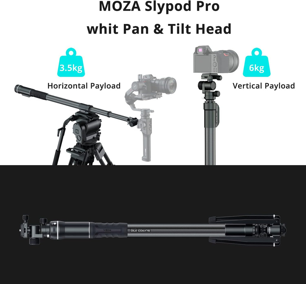 Motorized Camera Slider Monopod with Pan and Tilt Head & Tripod X3445