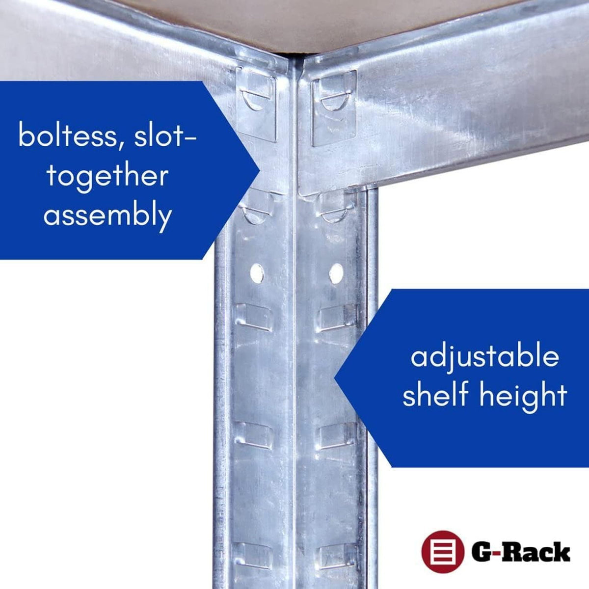 Heavy Duty Garage Shelving Units, 71" H x 35" L x 12" W, Blue V661
