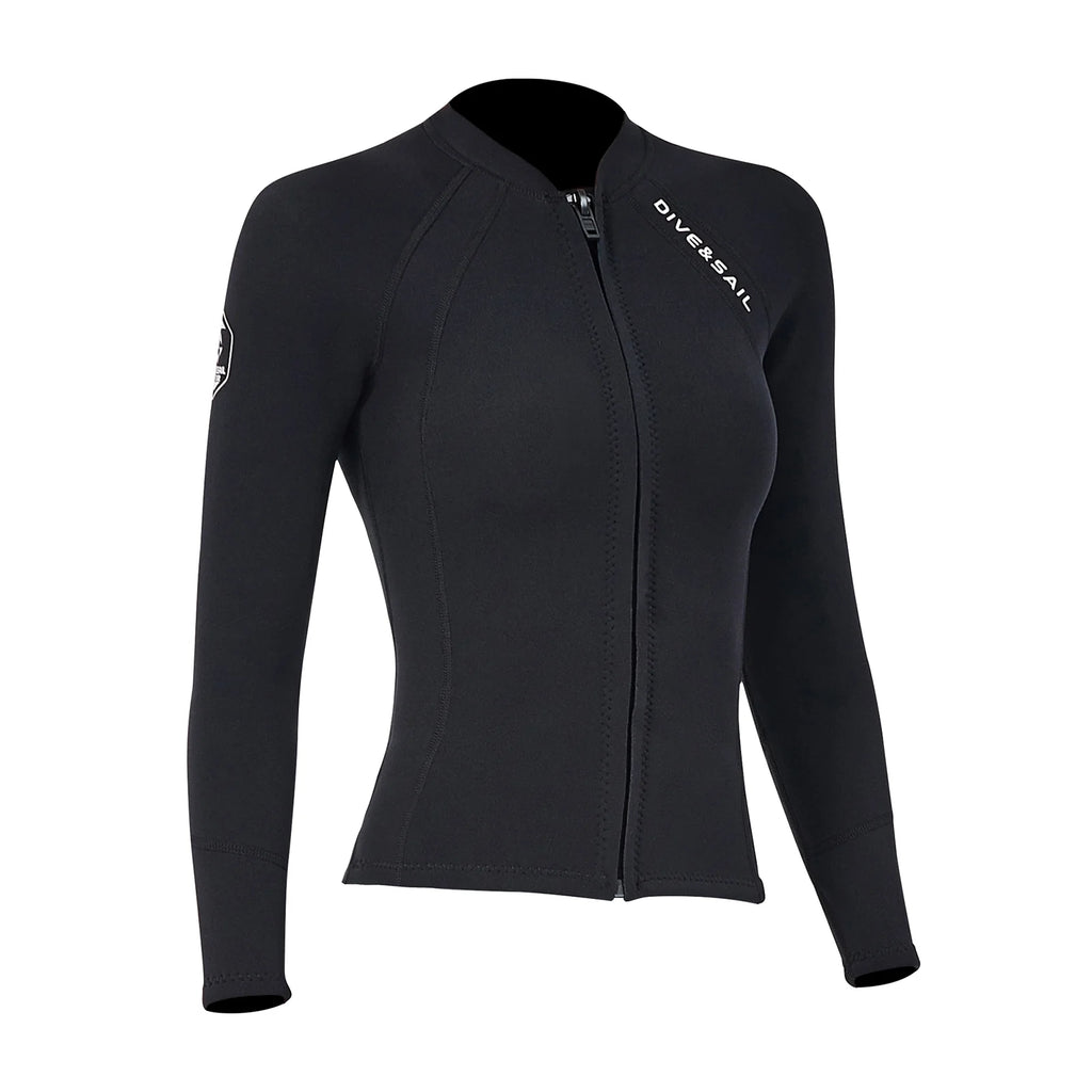 2mm Neoprene Front Zipper Wetsuits Jacket Long Sleeves Z50813