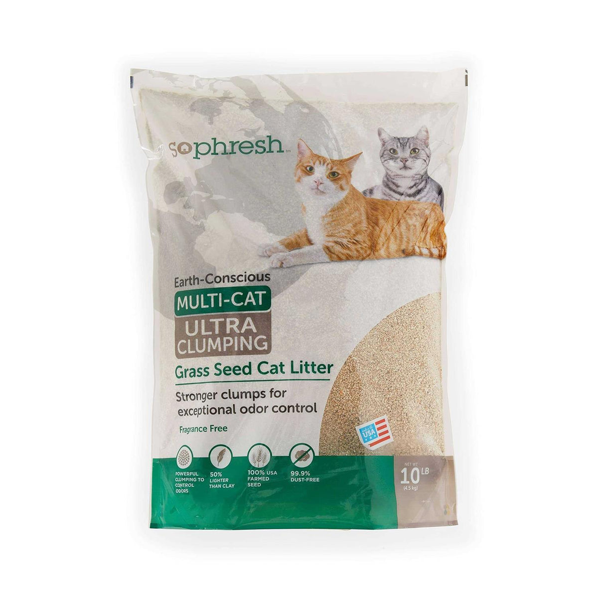 Unscented Clumping Grass Seed Cat Litter Q814818