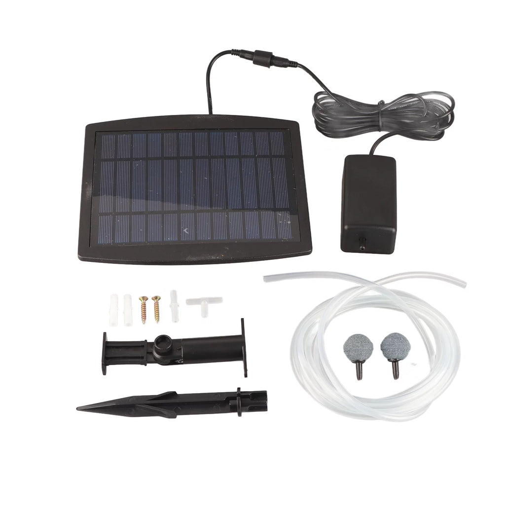 Solar Oxigenador Aireador Bomba de Aire para Piscina Estanque Pecera A84854