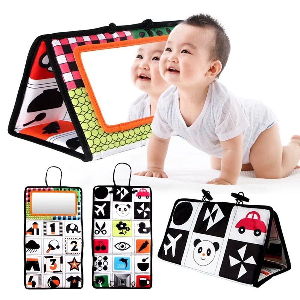 Black and White Tummy Time Floor Mirror P73099