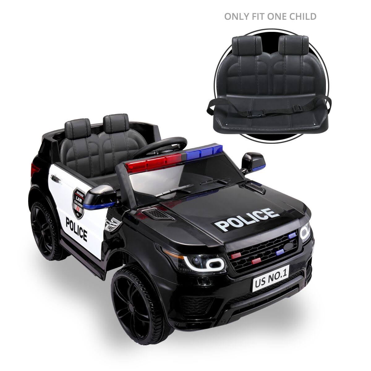 12V Kids Ride on Police Car with Remote Control K135