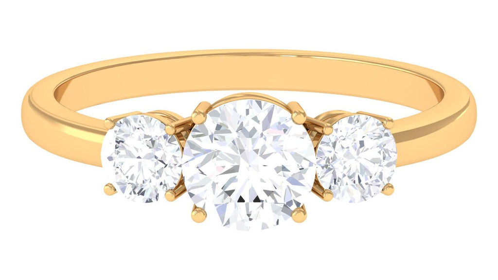 14K Yellow Gold Moissanite Engagement Ring C30959