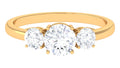 14K Yellow Gold Moissanite Engagement Ring C30959
