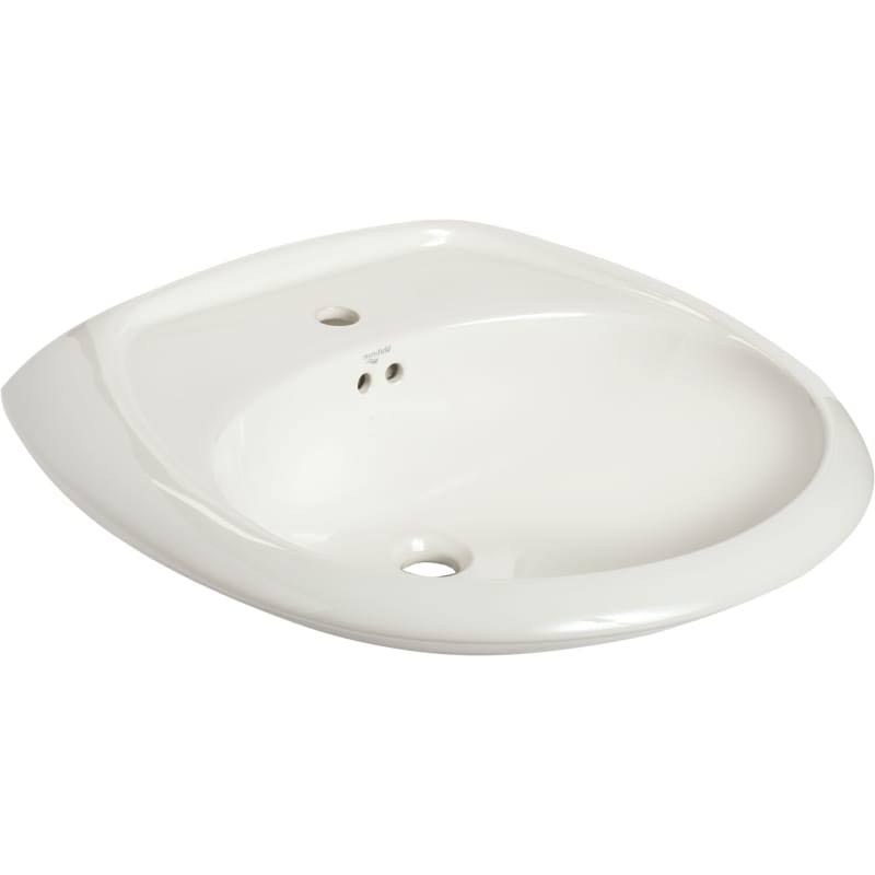 White Vitreous China Pedestal Bathroom Sink T710