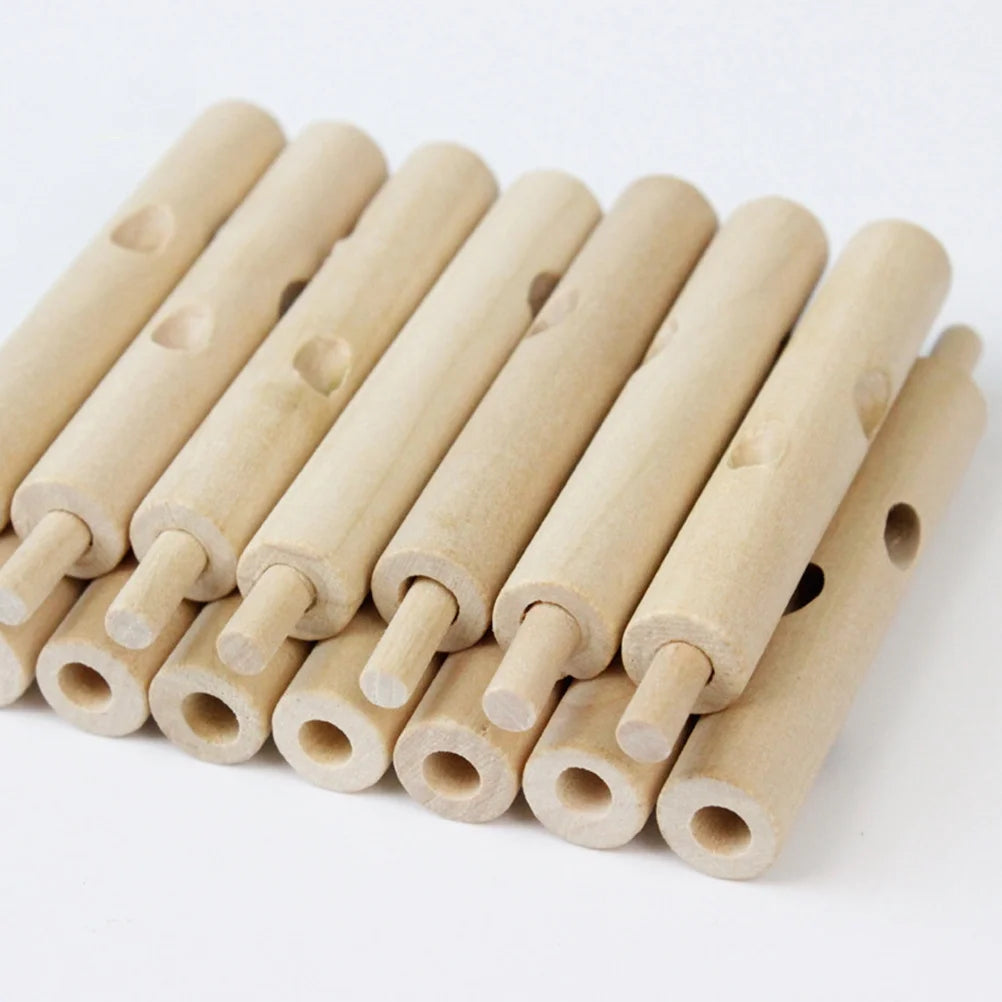 Creative Wooden Tree Blocks with Leaves 3D Building Set Toy U4043