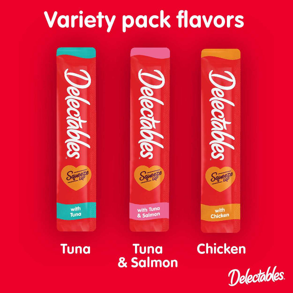 Squeeze Up Variety Pack Lickable Wet Cat Treat Z74197