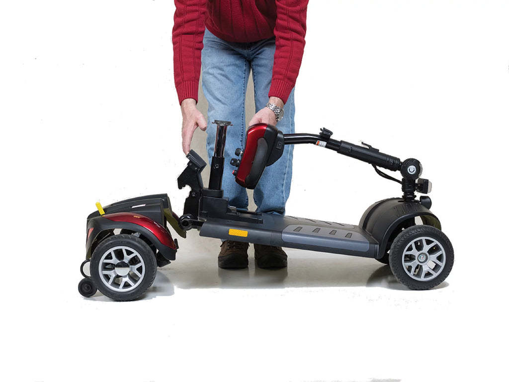 Red 4-wheel Travel Scooter H55860