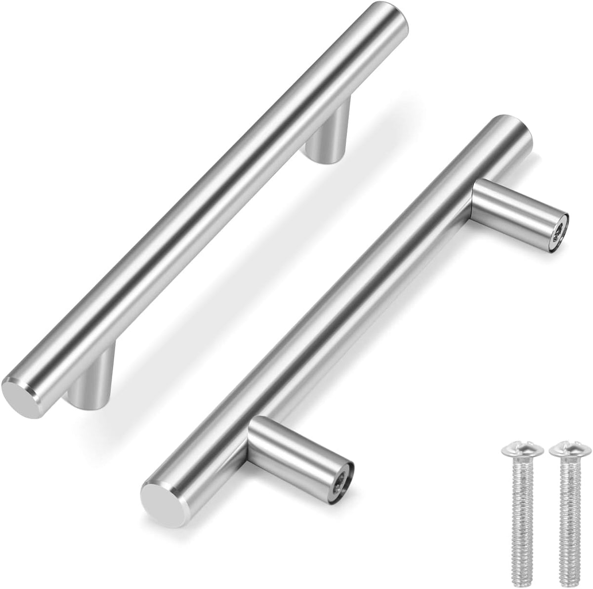 25 Pack Silver Stainless Steel Kitchen Cabinet Handles Drawer Pulls L725