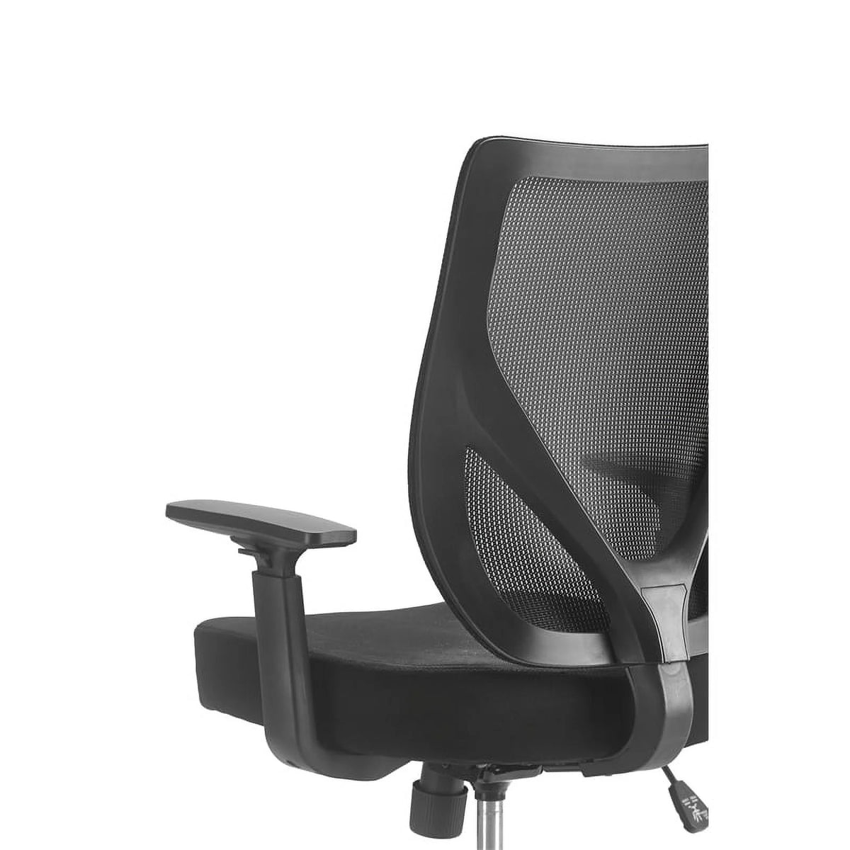 Black Mesh Office Chair with Nylon Base C7387