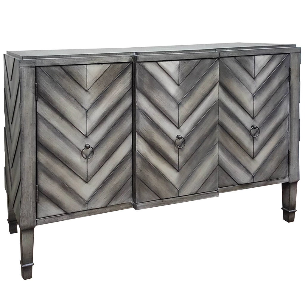 Reclaimed Wood 3-Door Console N377895
