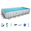 24' x 12' x 52" Frame Above Ground Swimming Pool Set A29228