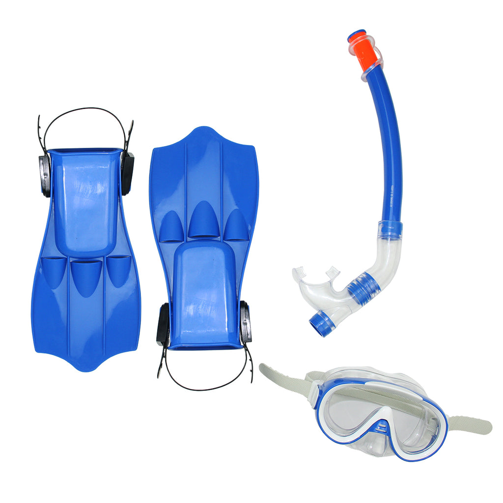 3pc Blue Snorkeling Set D86490