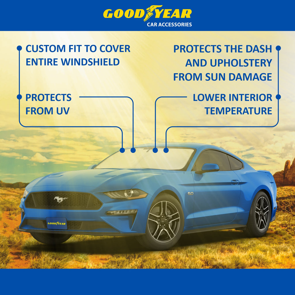 Foldable Windshield Sun Shade for Ford Mustang V8172