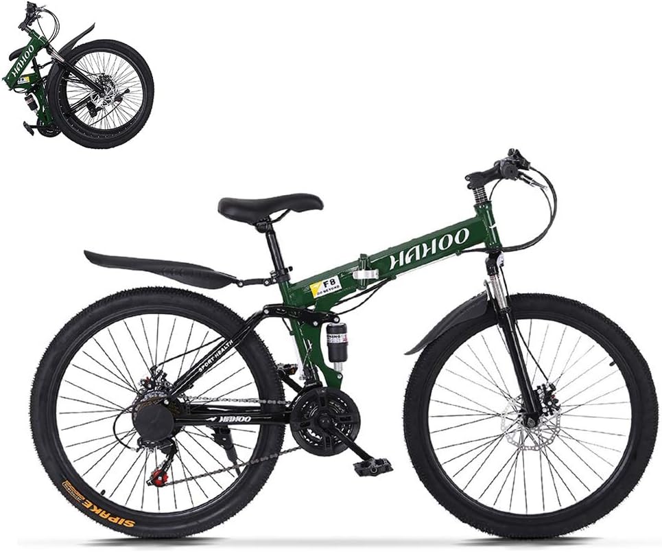 Mens 26 Inch Wheels Mountain Bike with High Carbon Steel Frame, 21-Speed, Disc Brakes V248858