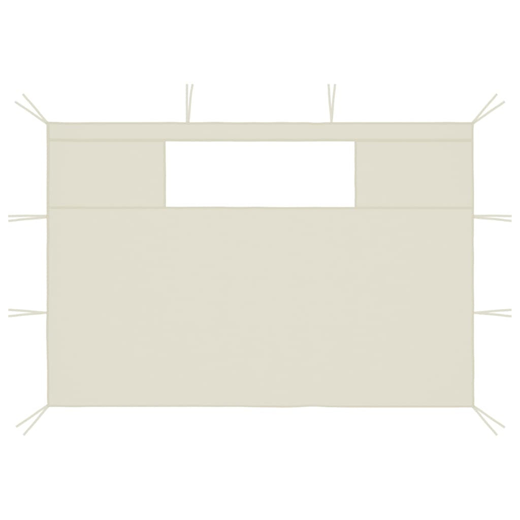 2 Piece Gazebo Sidewalls with Windows Canopy Wall P552