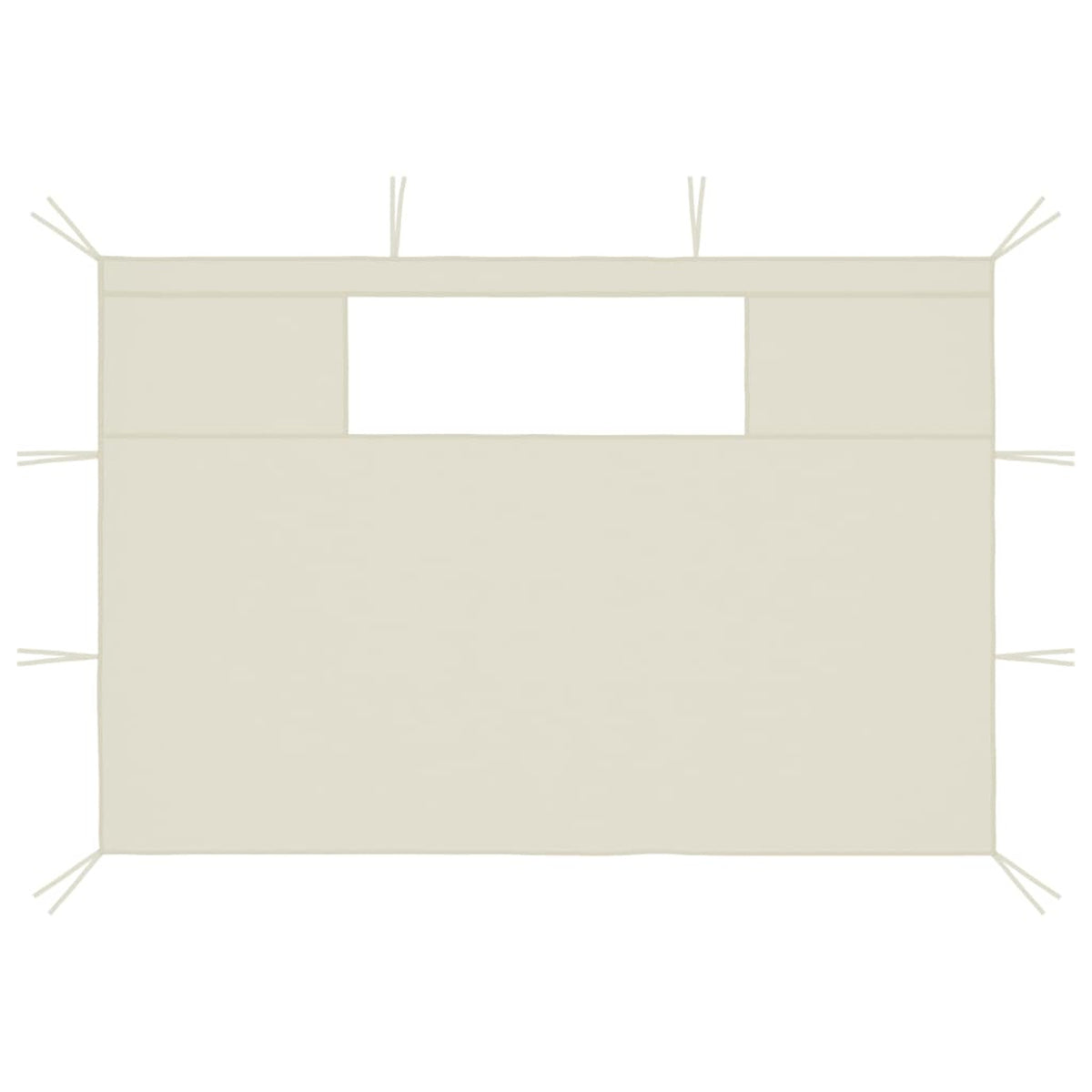 2 Piece Gazebo Sidewalls with Windows Canopy Wall P552