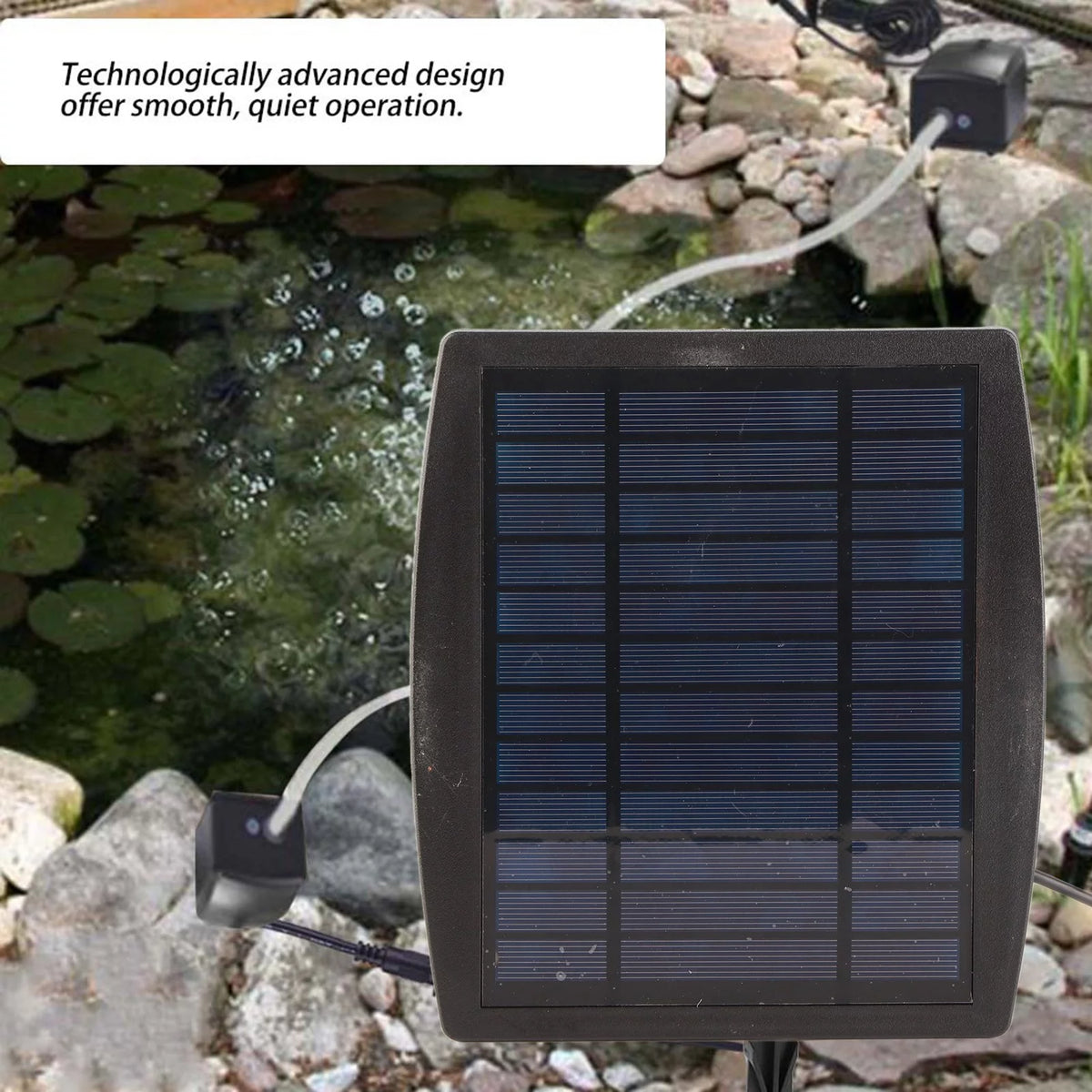 Solar Oxigenador Aireador Bomba de Aire para Piscina Estanque Pecera A84854