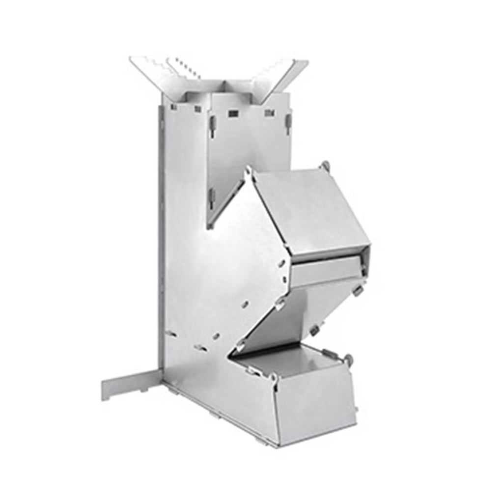 Portable Stainless Steel Wood Burning Rocket Stove L44240
