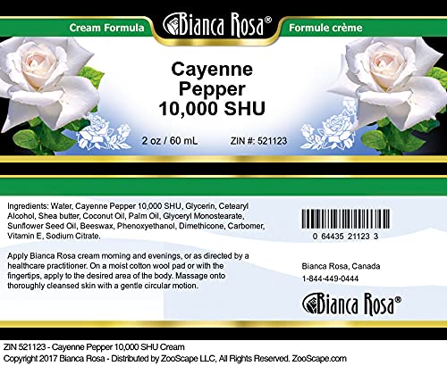 Cayenne Pepper 10,000 SHU Cream, 2 oz C61310