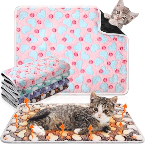 4 Pack Self Warming Cat Bed with Removable Cover, 16 x 20 Inches D87619
