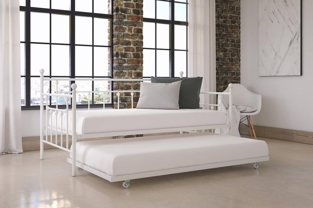 White Twin Daybed and Trundle Set U949