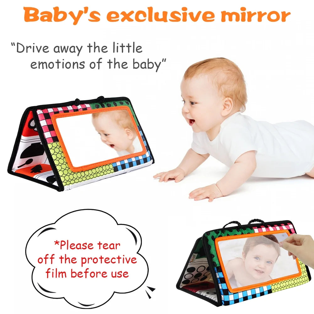 Black and White Tummy Time Floor Mirror P73099