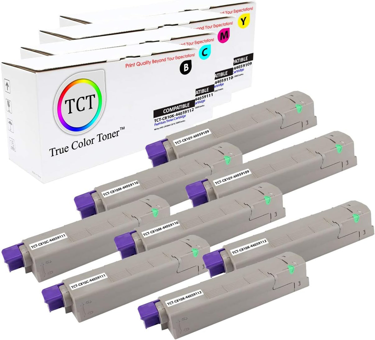 Compatible Toner Cartridge Replacement 8 Pack R8508