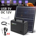 Solar Generator with Solar Panel and LED Lights J61528