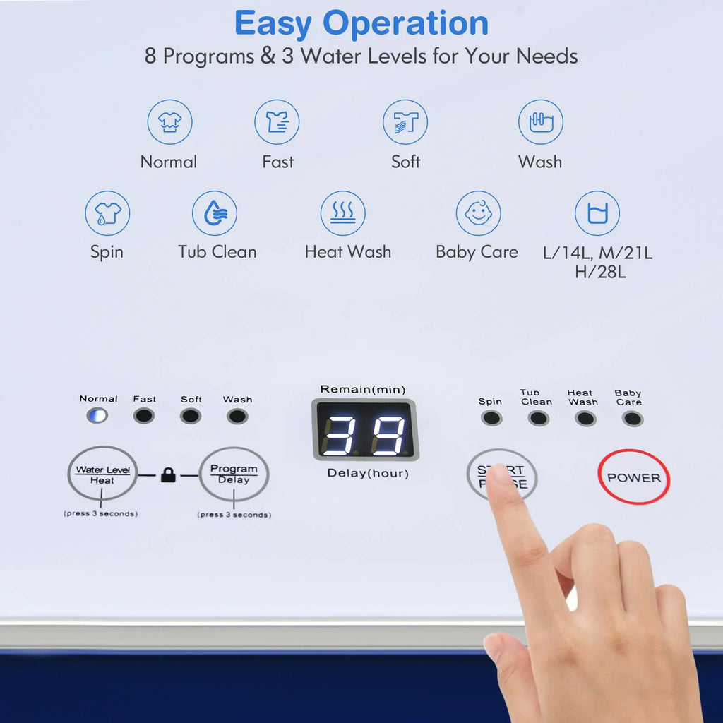 7.7lbs Full Automatic Portable Washing Machine S483148