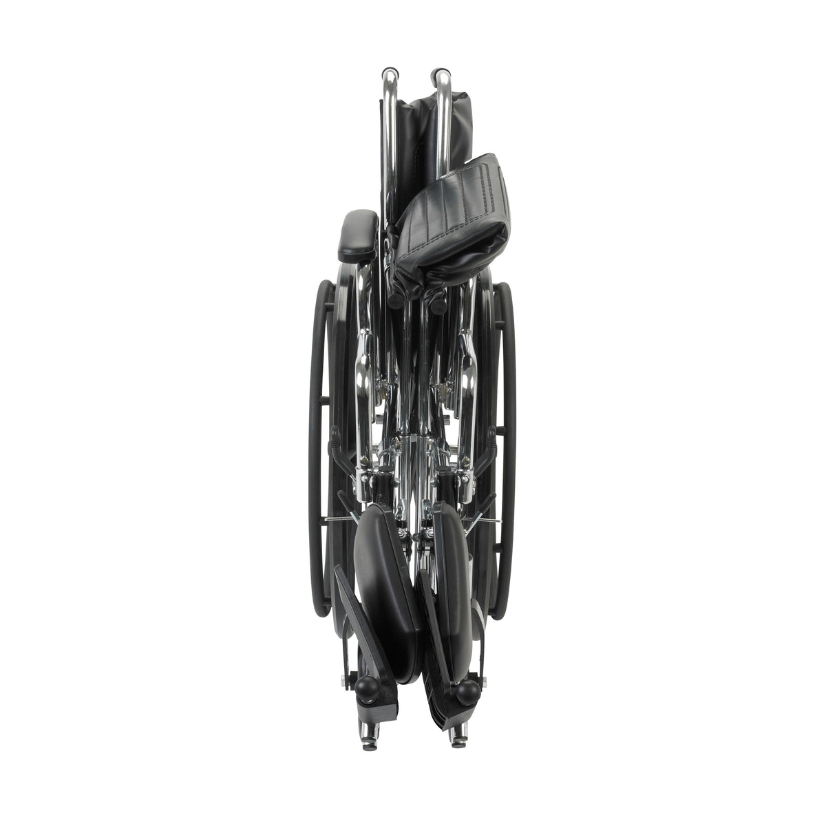 Chrome Sport Wheelchair with Detachable Desk Arms and Elevating Leg Rests F4716