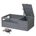 Large Wooden Tortoise House Enclosure with Support Frame Z9325