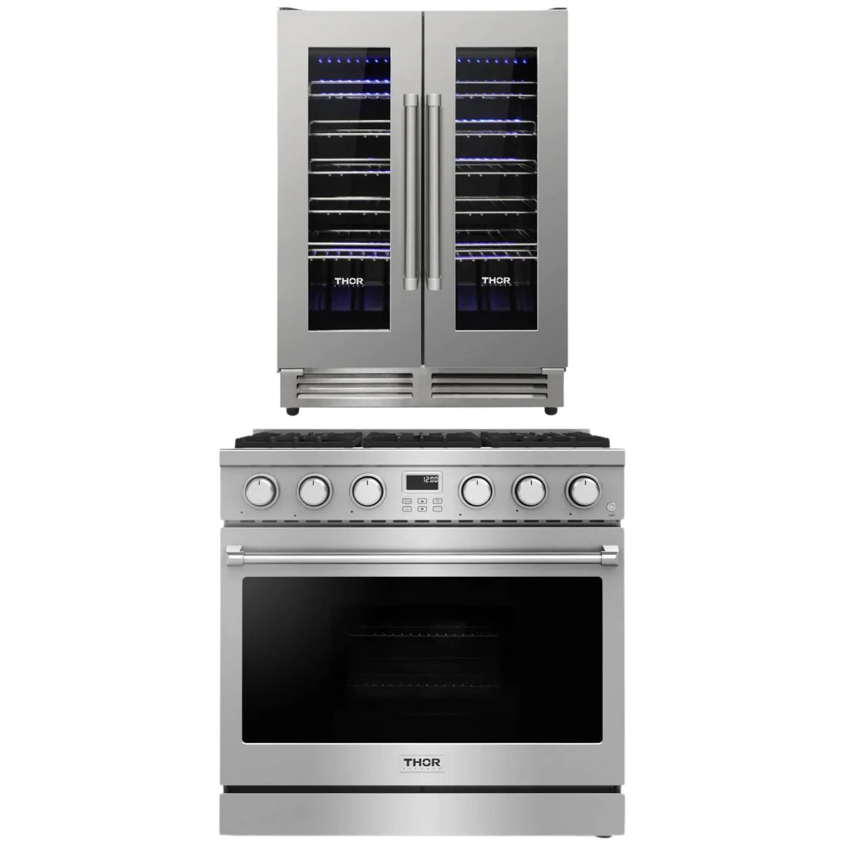 36 Gas Range and Wine Cooler H26712