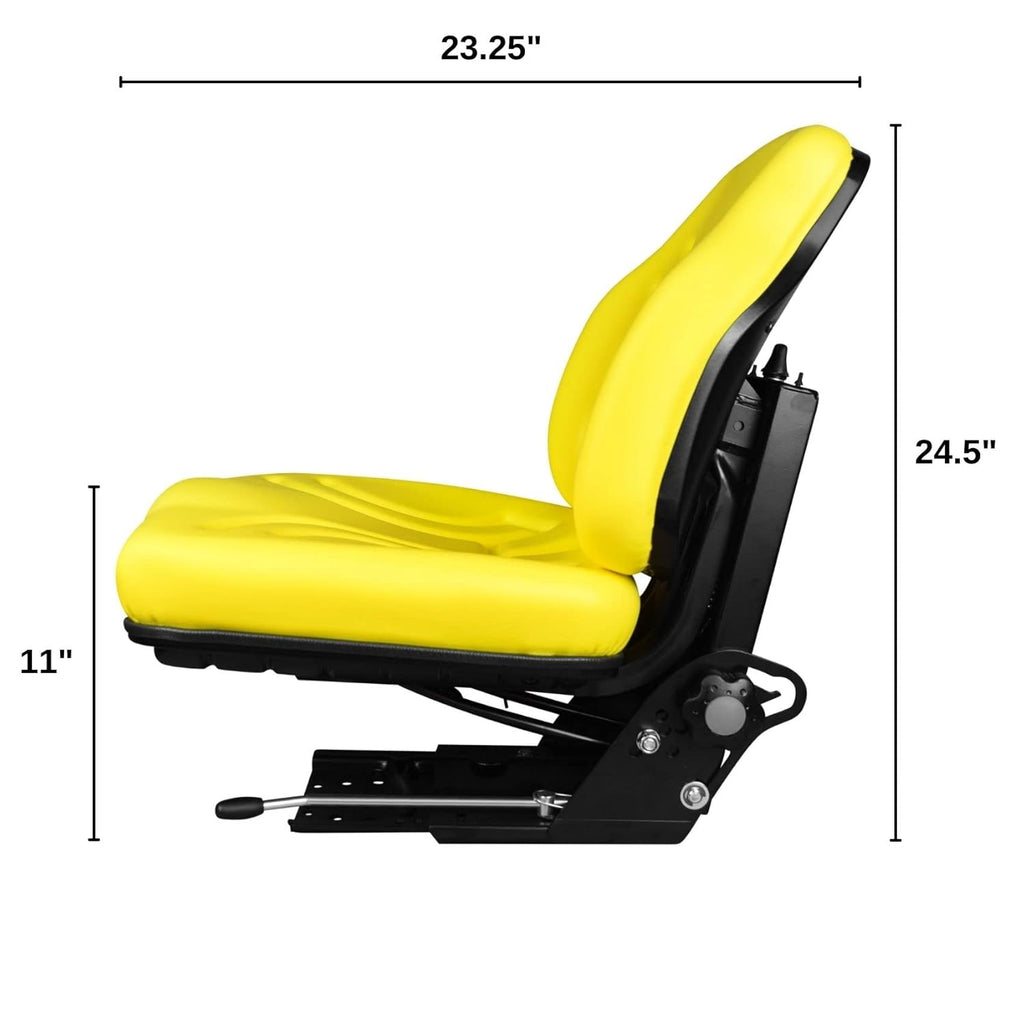 Yellow Suspension Seat for Open Cab Tractor W9428
