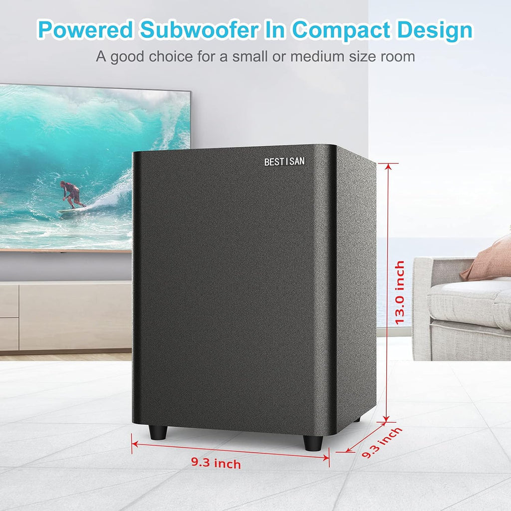 Powered Down Firing Subwoofer, Black E13788