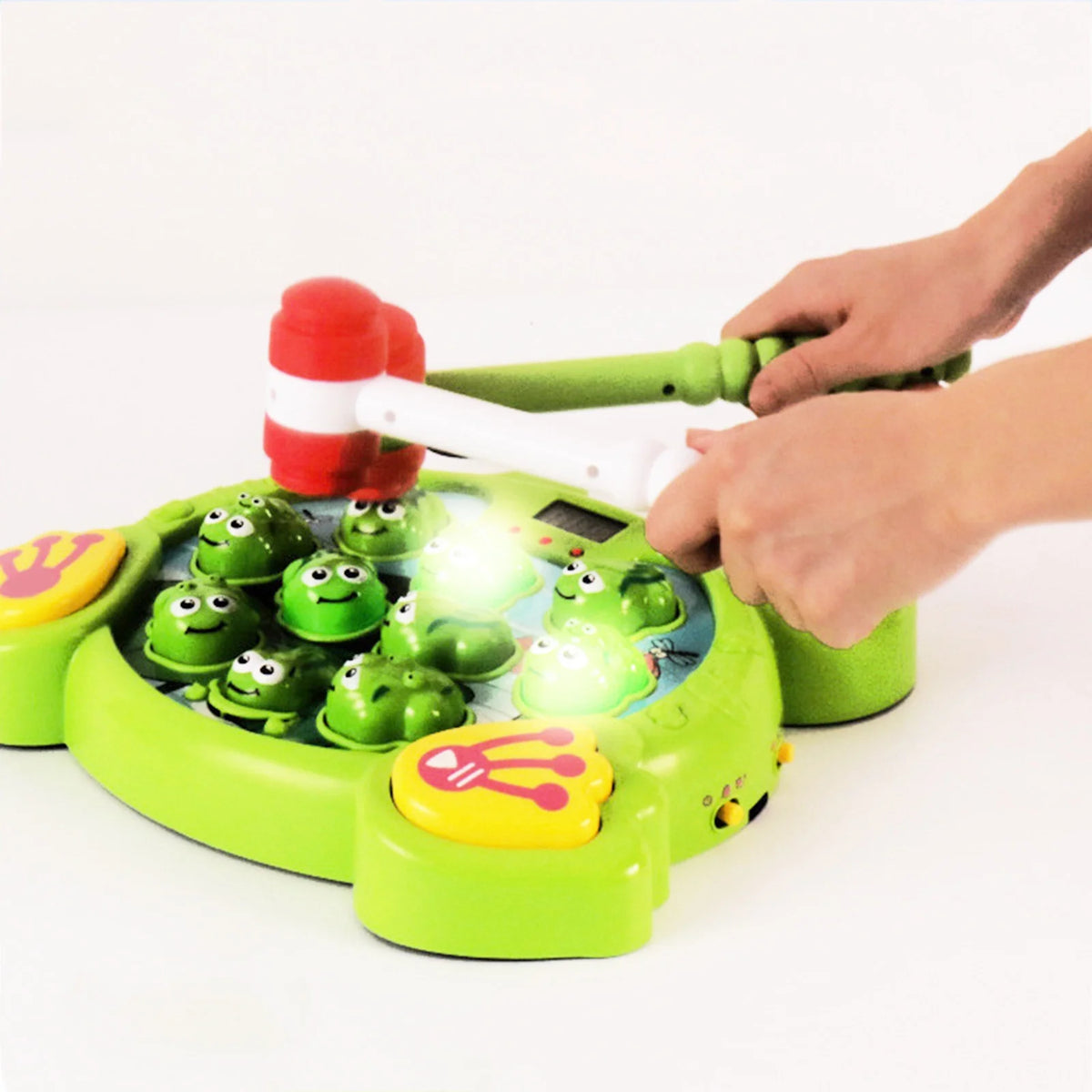 Interactive Whack A Frog Game For Toddler Learning Toy With 2 Hammers L11141