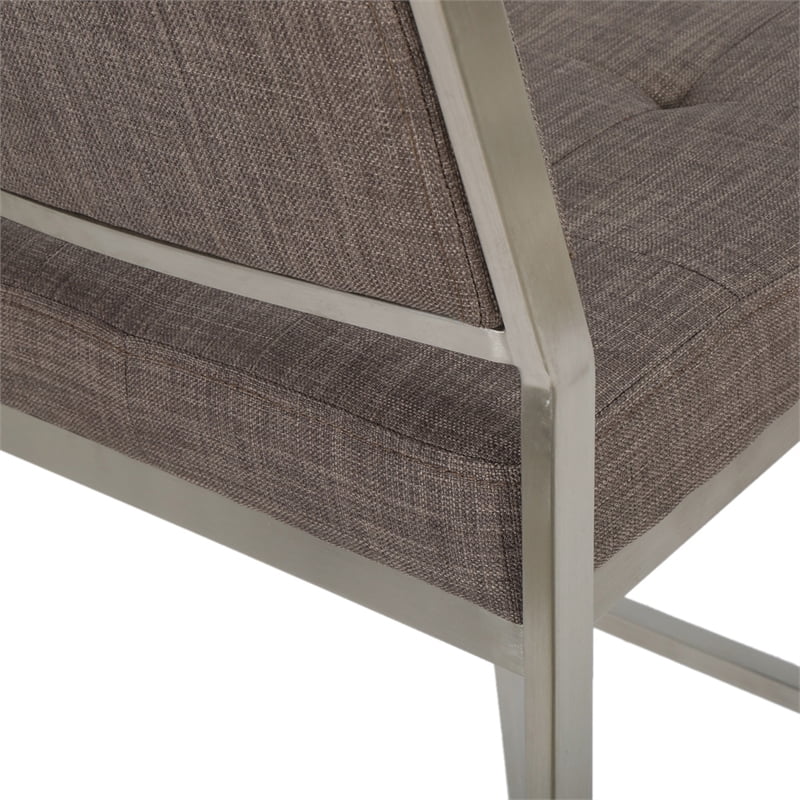 Light Grey Fabric Barstools Set of 2 A570268