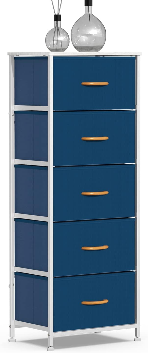 5 Drawer Fabric Dresser Tower E306799