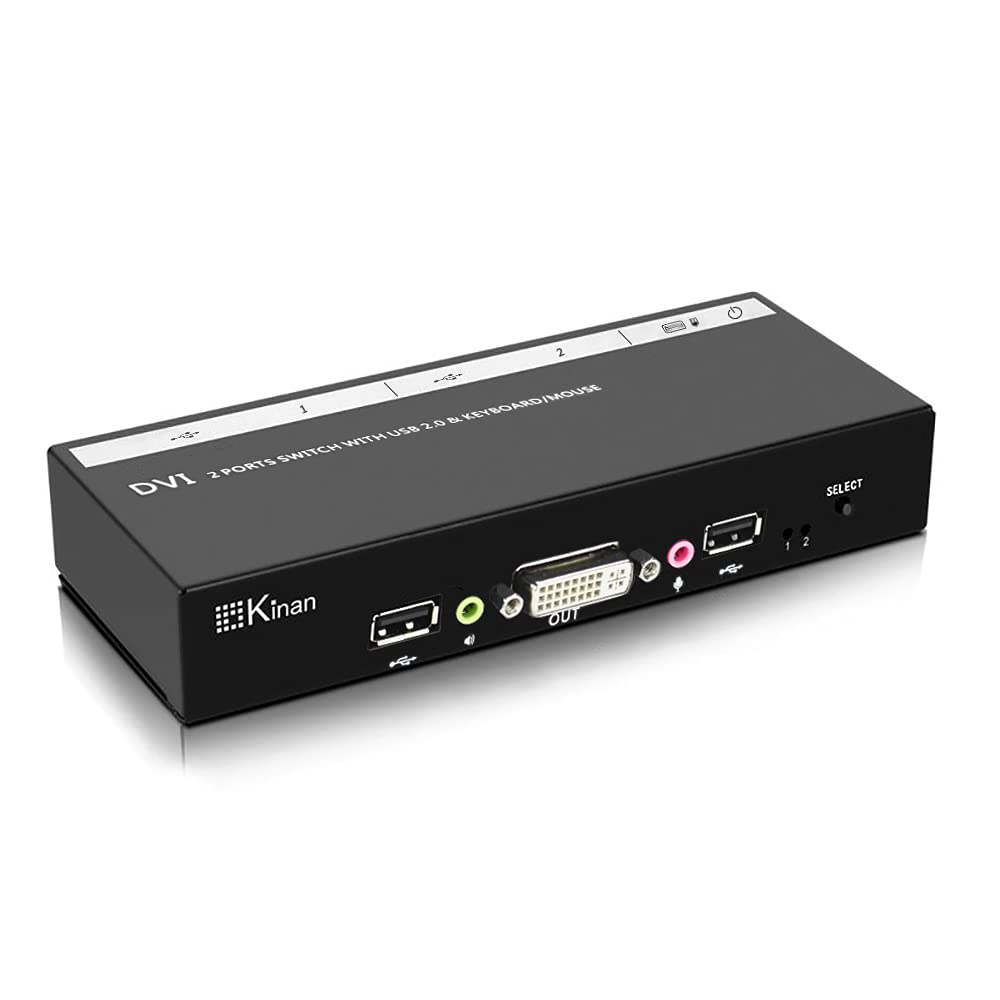 2 Port DVI KVM Switch with Cables D83967