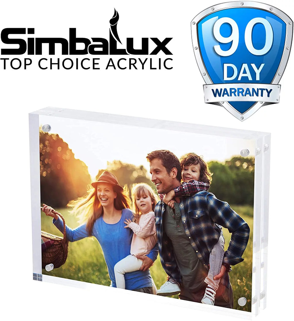 Magnetic Acrylic Photo Frame 5 in x 7 in Clear Pack of 3 A711888