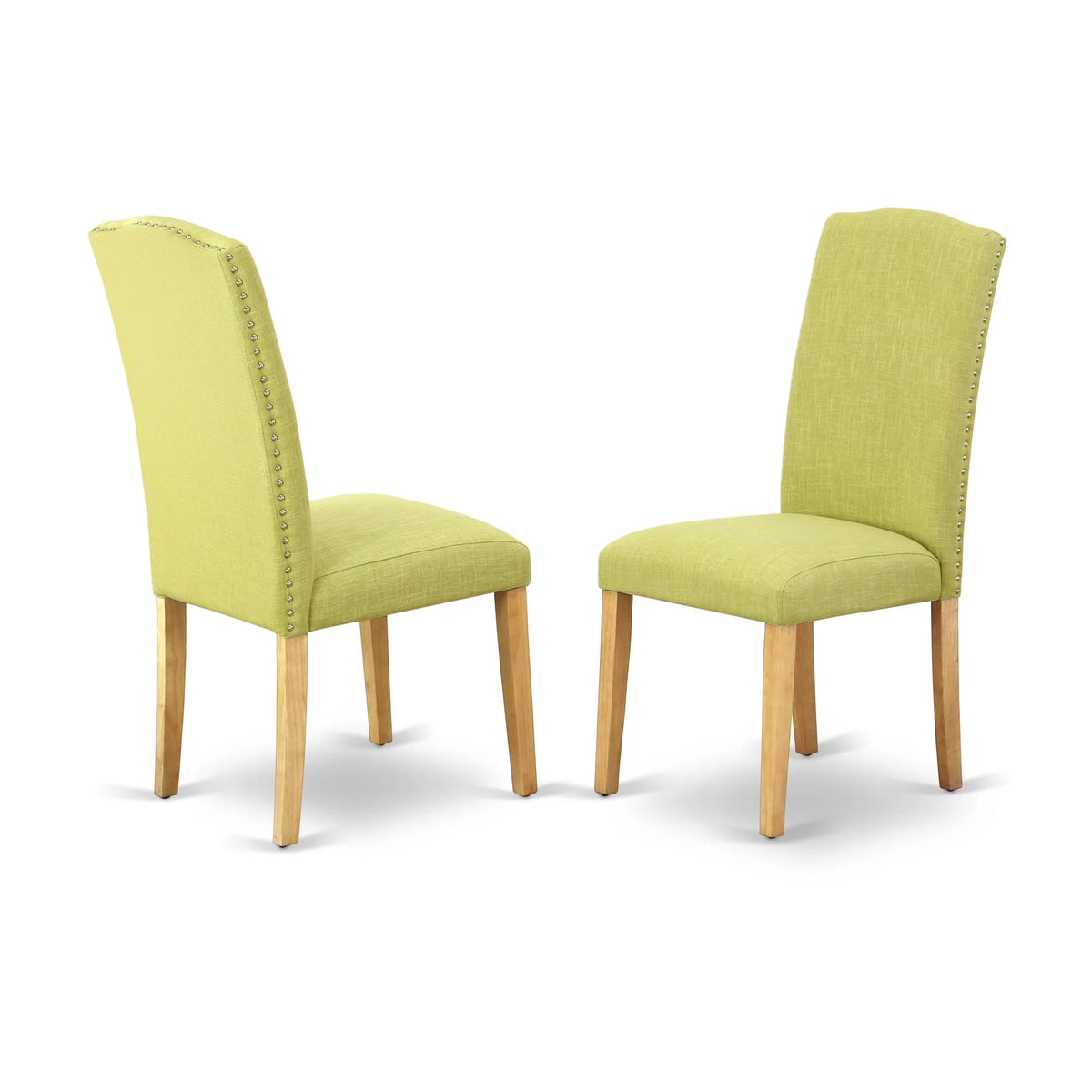 5 Pc Dining Room Set for 4 with Oak Leg and Linen Fabric A7740