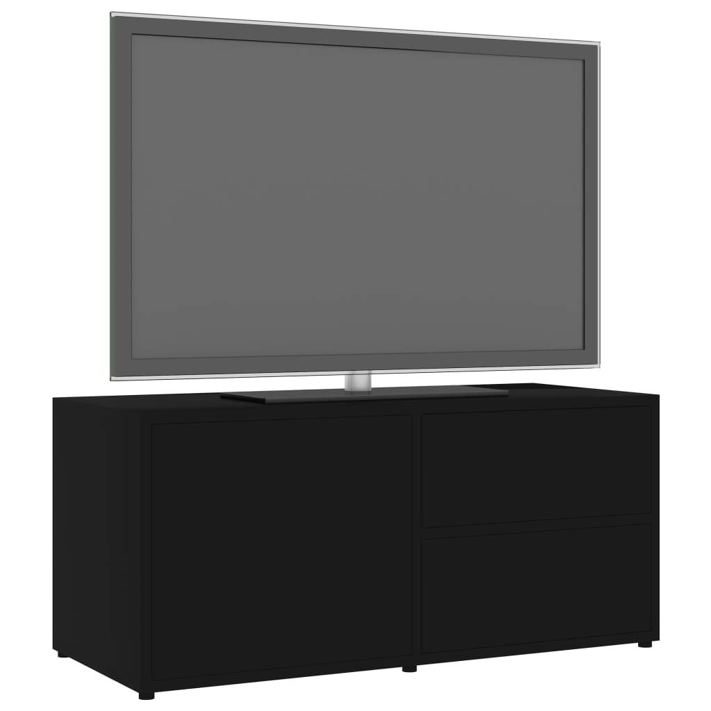 Black Chipboard TV Cabinet Q1906