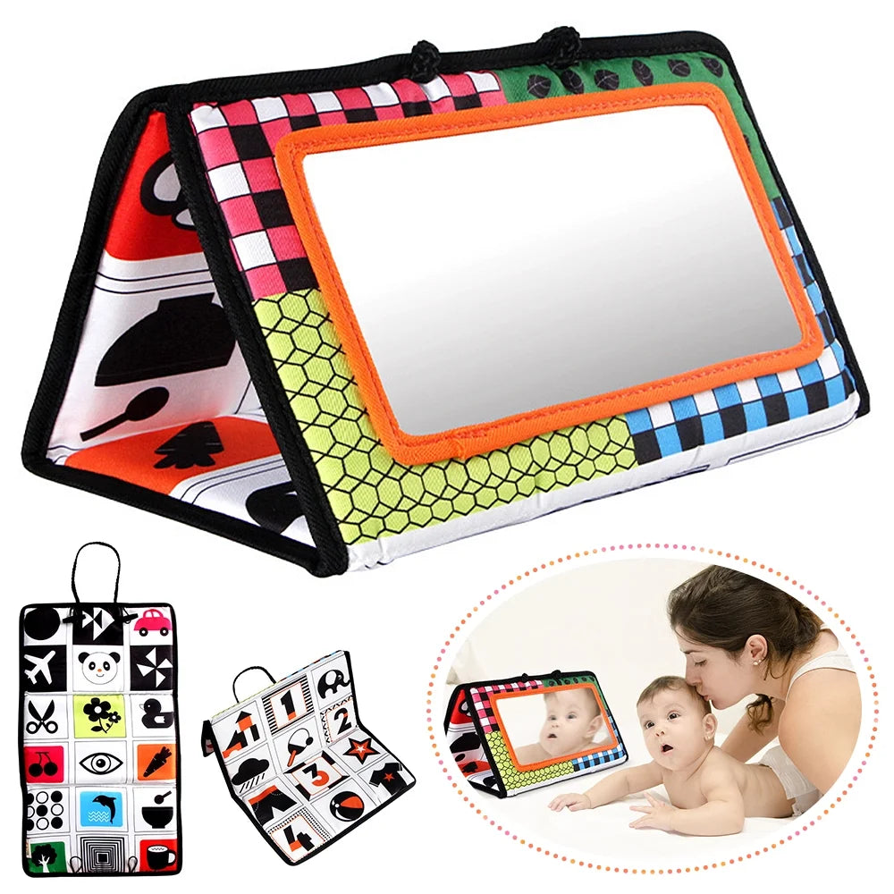 Black and White Tummy Time Floor Mirror P73099