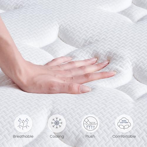 14 Inch Queen Size Gel Memory Foam Mattress with Individually Pocketed Springs K22116